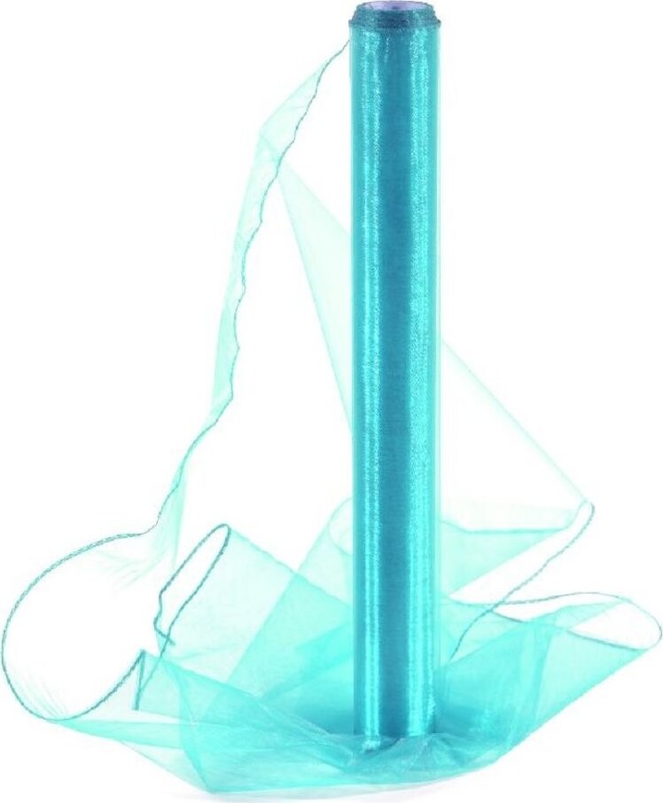 Vikpap Organza 40 cm/10y tyrkysová