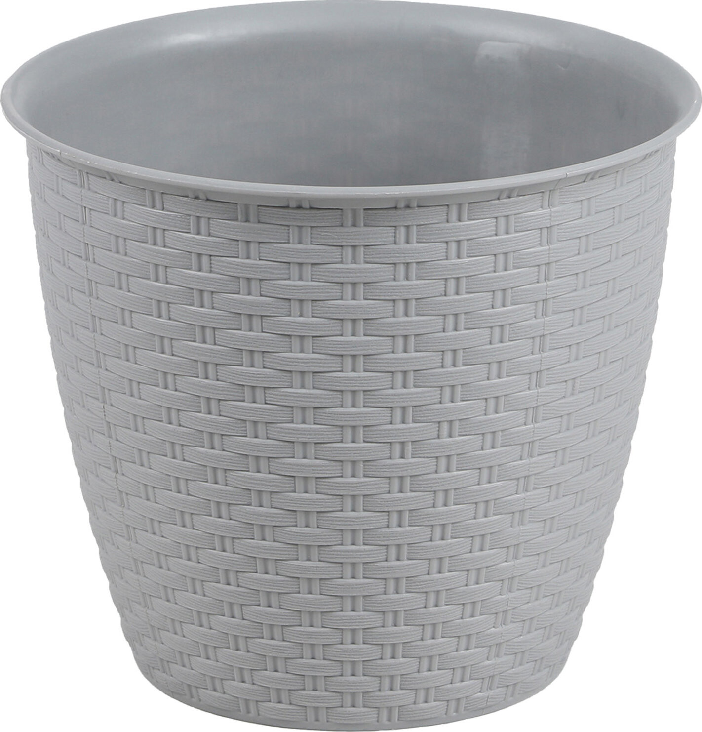 DOCHTMANN Květináč rattan 30 × 26 cm, šedý