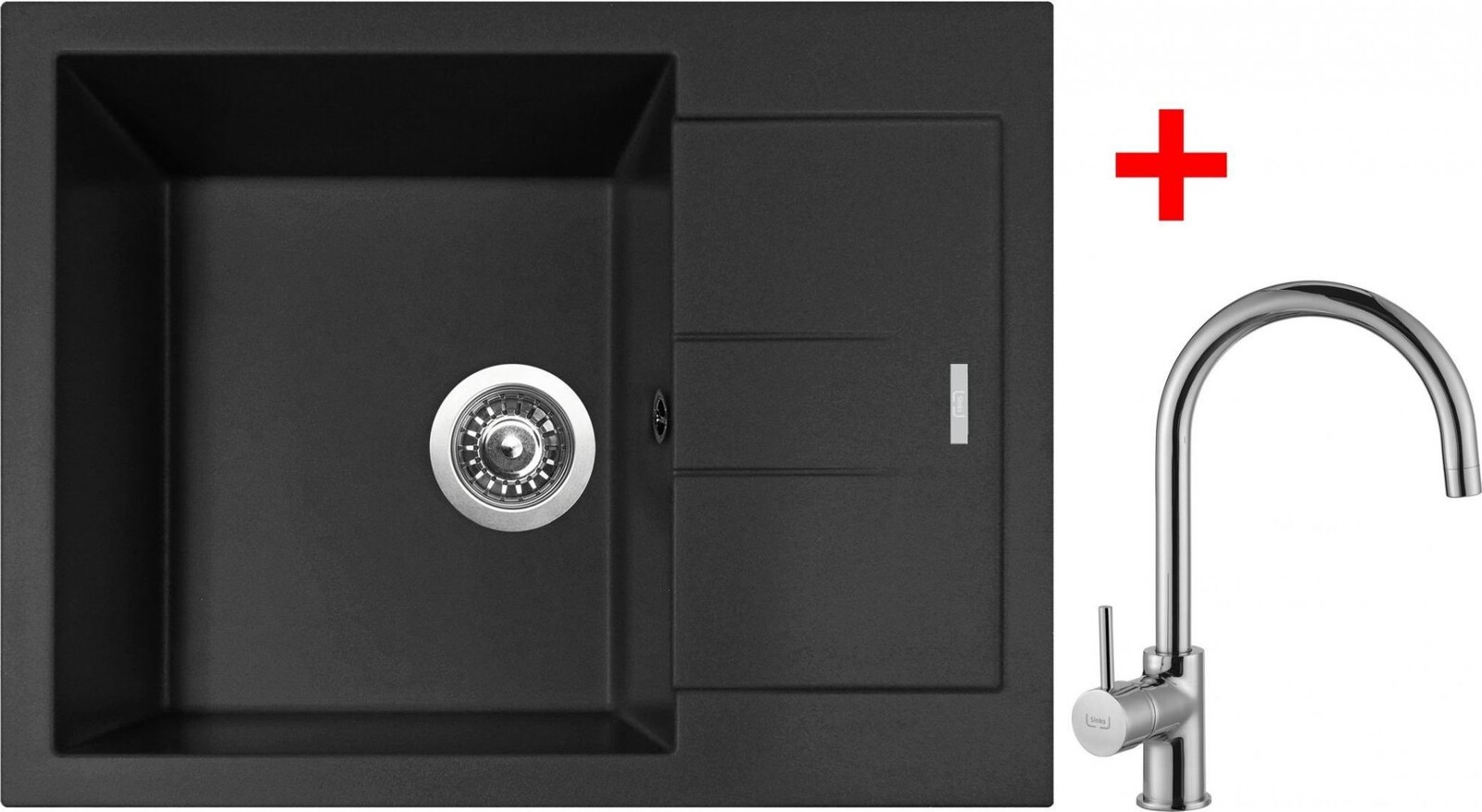 Sinks Amanda 650 Pureblack + Vitalia