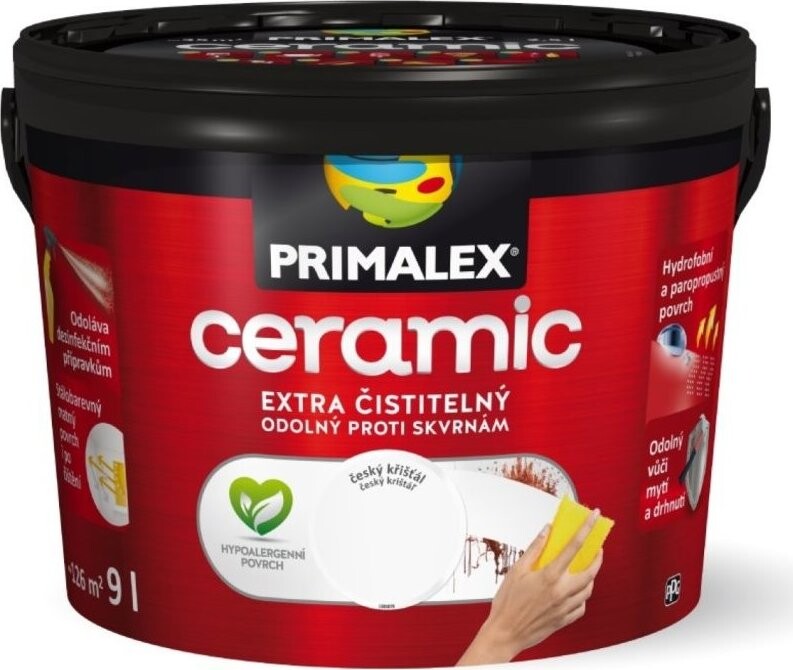 Primalex Ceramic český křišťál 9 l, bílá