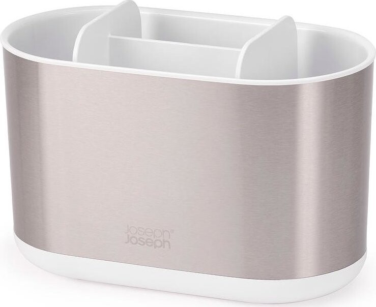 JOSEPH JOSEPH Duo Steel Caddy 70606 Stojánek na kartáčky velký, nerez/bílý