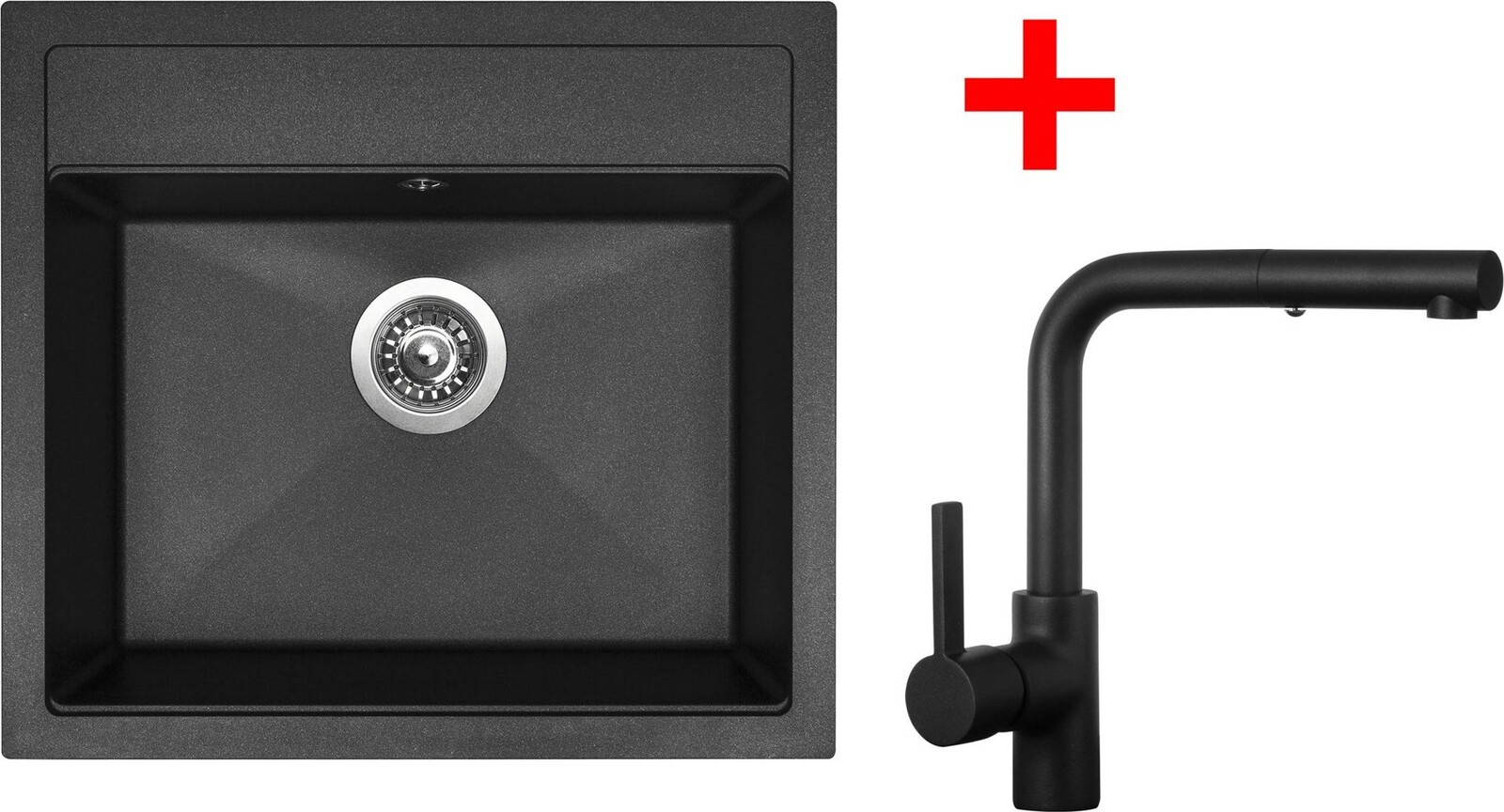 Sinks Solo 560 Granblack + Enigma S čierny matný