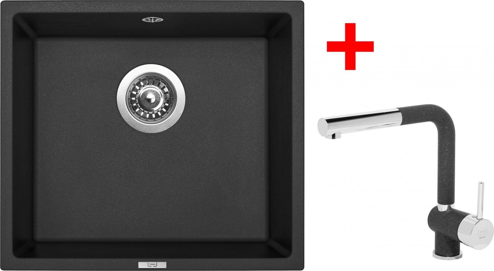 Sinks Frame 457 Granblack + Mix 3 P GR