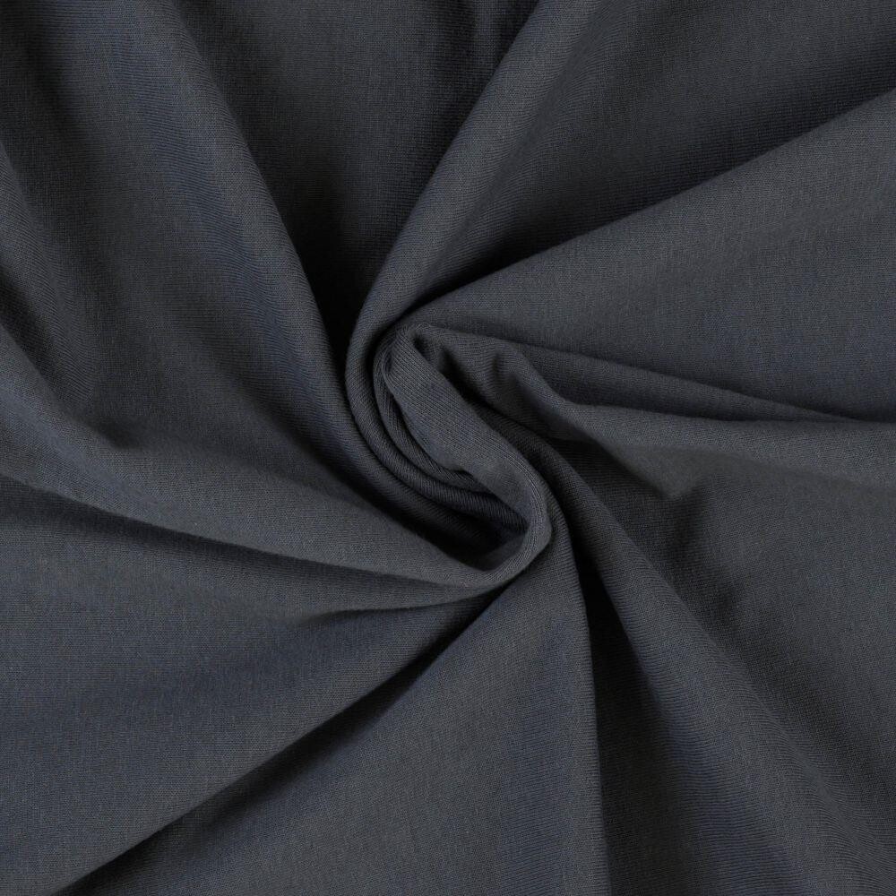 Kvalitex Jersey plachta na posteľ tmavosivá 200 × 200 cm