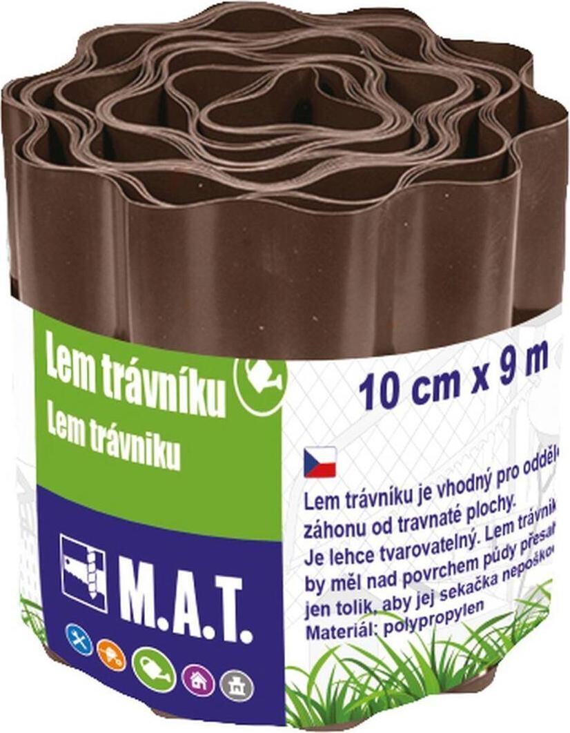 M.A.T Group Trávníkový lem, 10 cm × 9 m