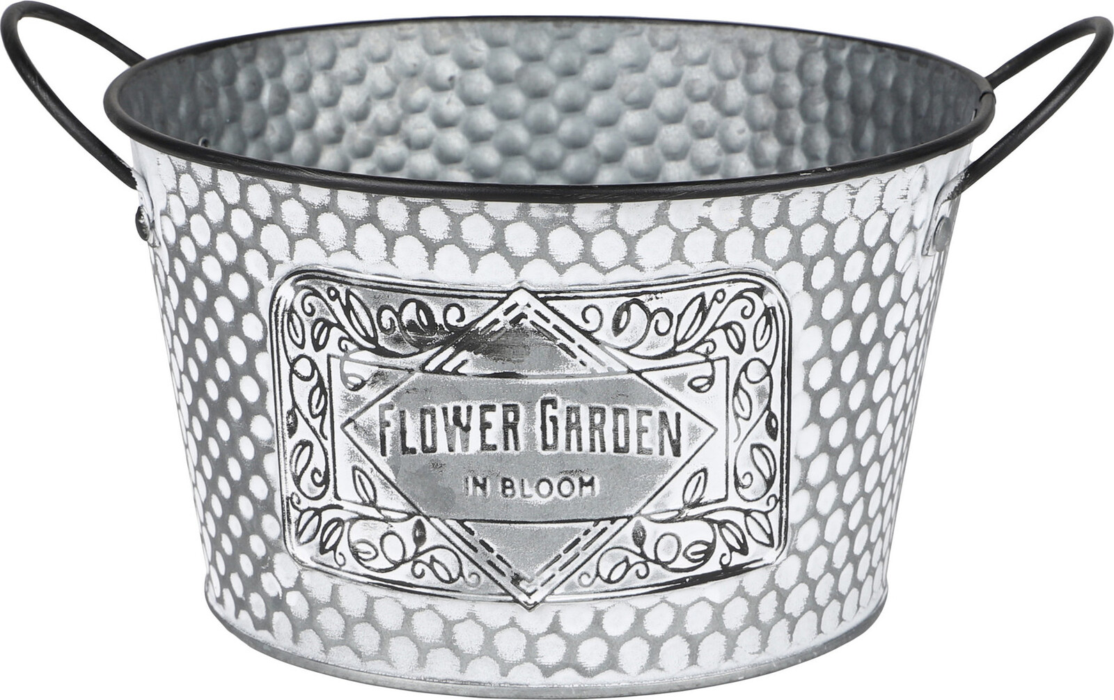DOCHTMANN Květináč Flower Garden kulatý s uchy 22 × 12 cm, kov
