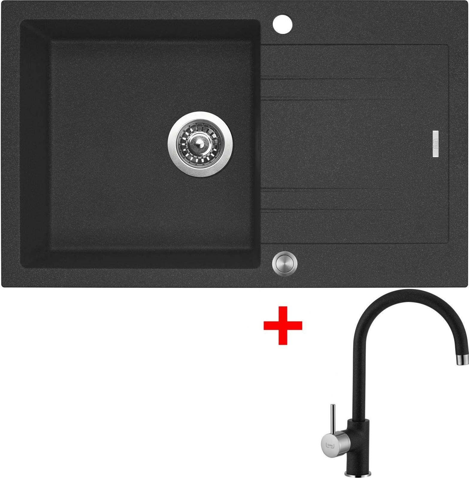 Sinks Linea 780 XC Granblack + Vitalia GR