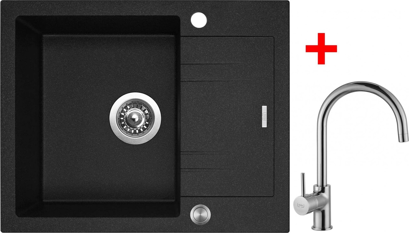 Sinks Linea 600 XC Granblack + Vitalia
