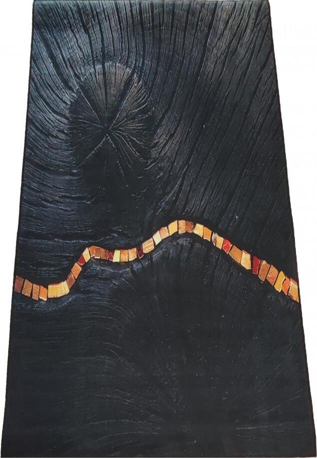 4sleep Kusový koberec Black & Gold 11 - 120 × 180 cm