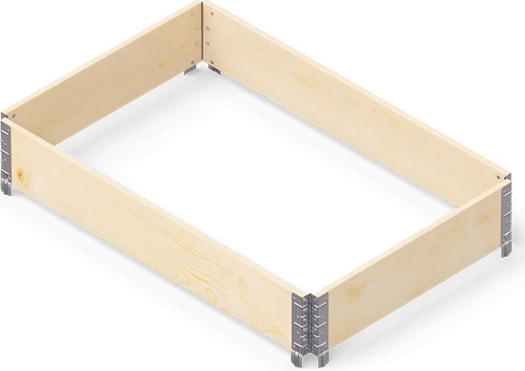 LEGI Vyvýšený záhon PRO 0,8 × 1,2 m, dřevěný, stohovatelný