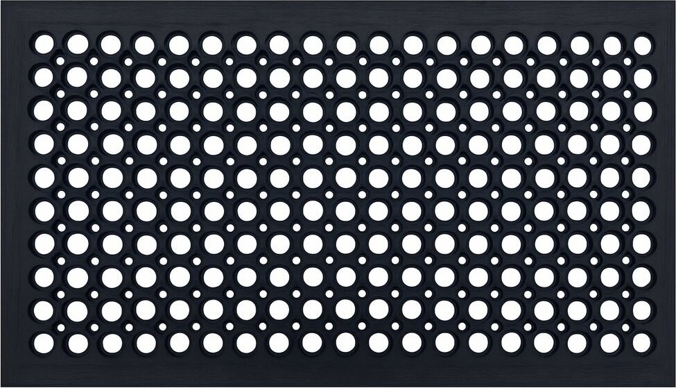 DuraHome Domino Rohož guma s nájezdem, 45 × 75 × 1,3 cm