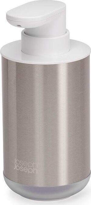 Joseph Joseph Dávkovač mýdla Duo Steel 70608, 300 ml, nerez/bílý