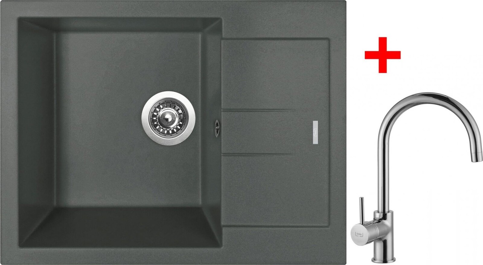 Sinks Amanda 650 Titanium + Vitalia