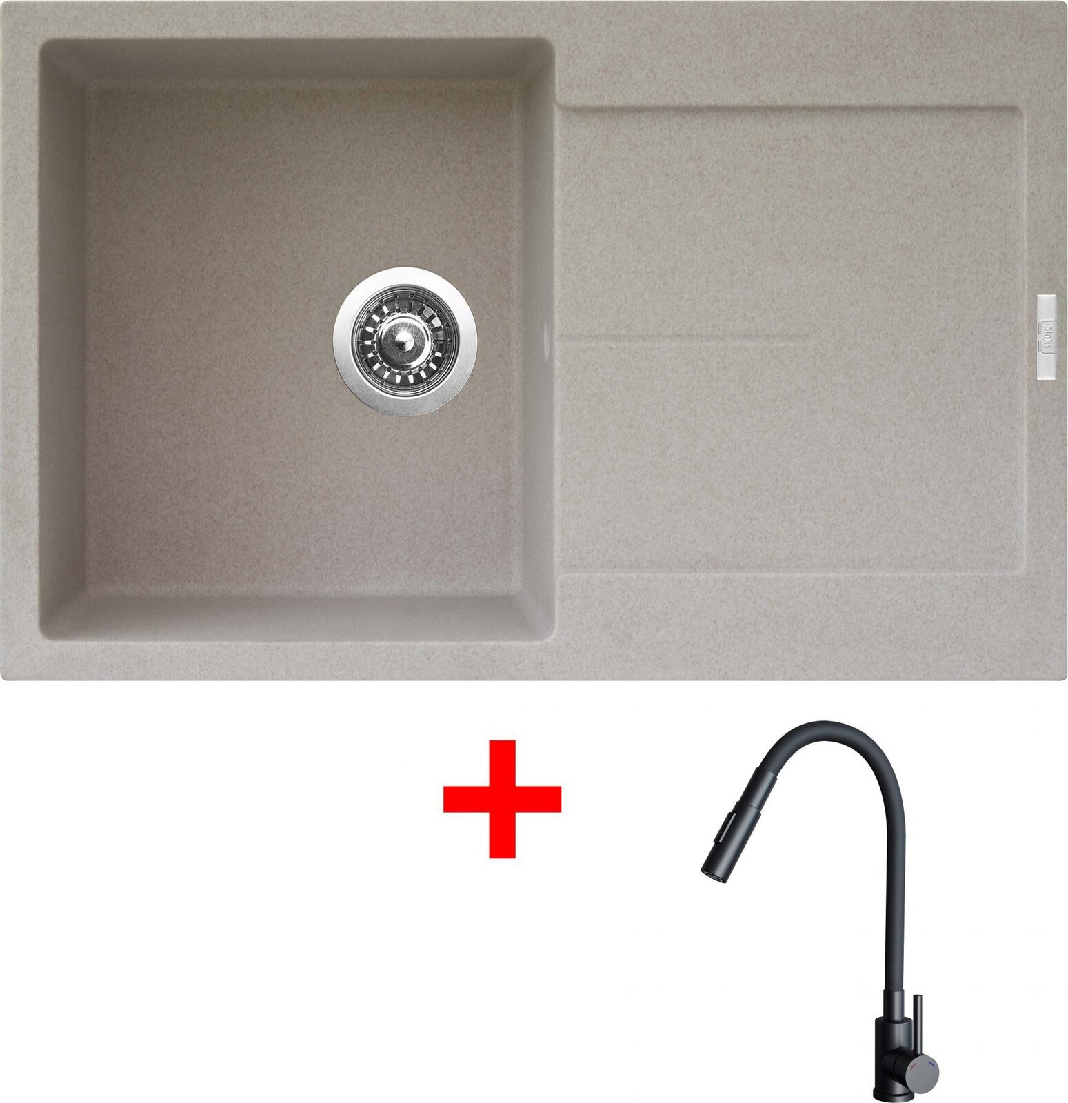 Sinks Ultima 790 Avena + Elasta S čierny matný