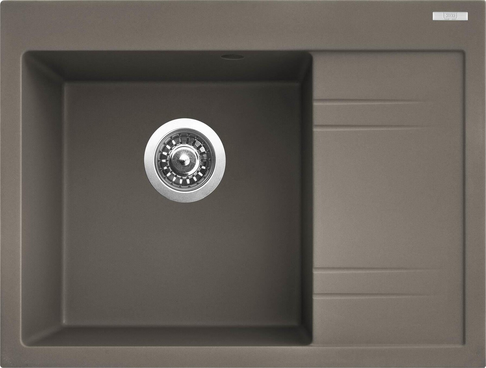 Sinks RIM 650 L Truffle ľavý