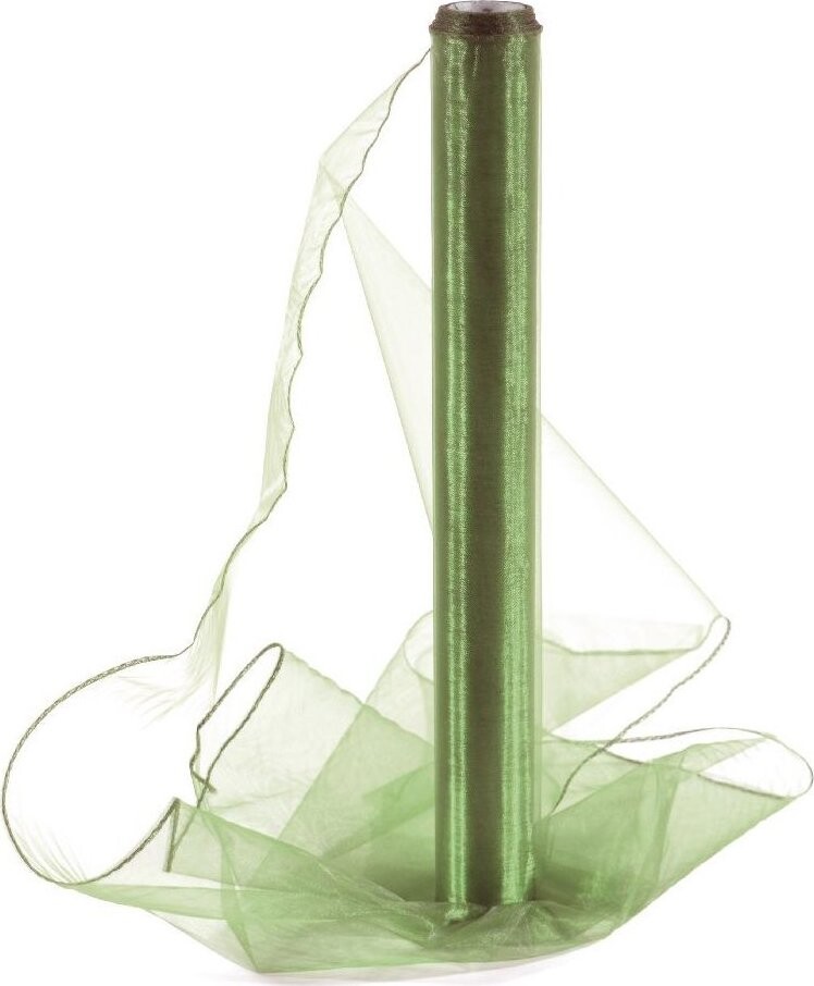 Vikpap Organza 40 cm/10y tmavě zelená