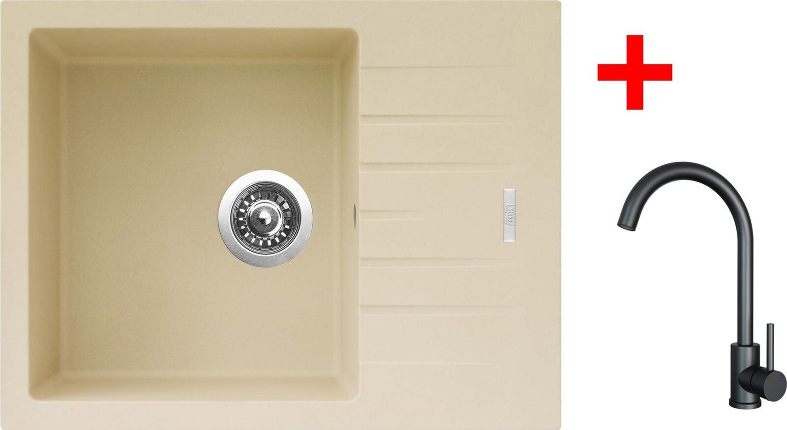 Sinks Perfecto 650 Sahara + Arco černý matný