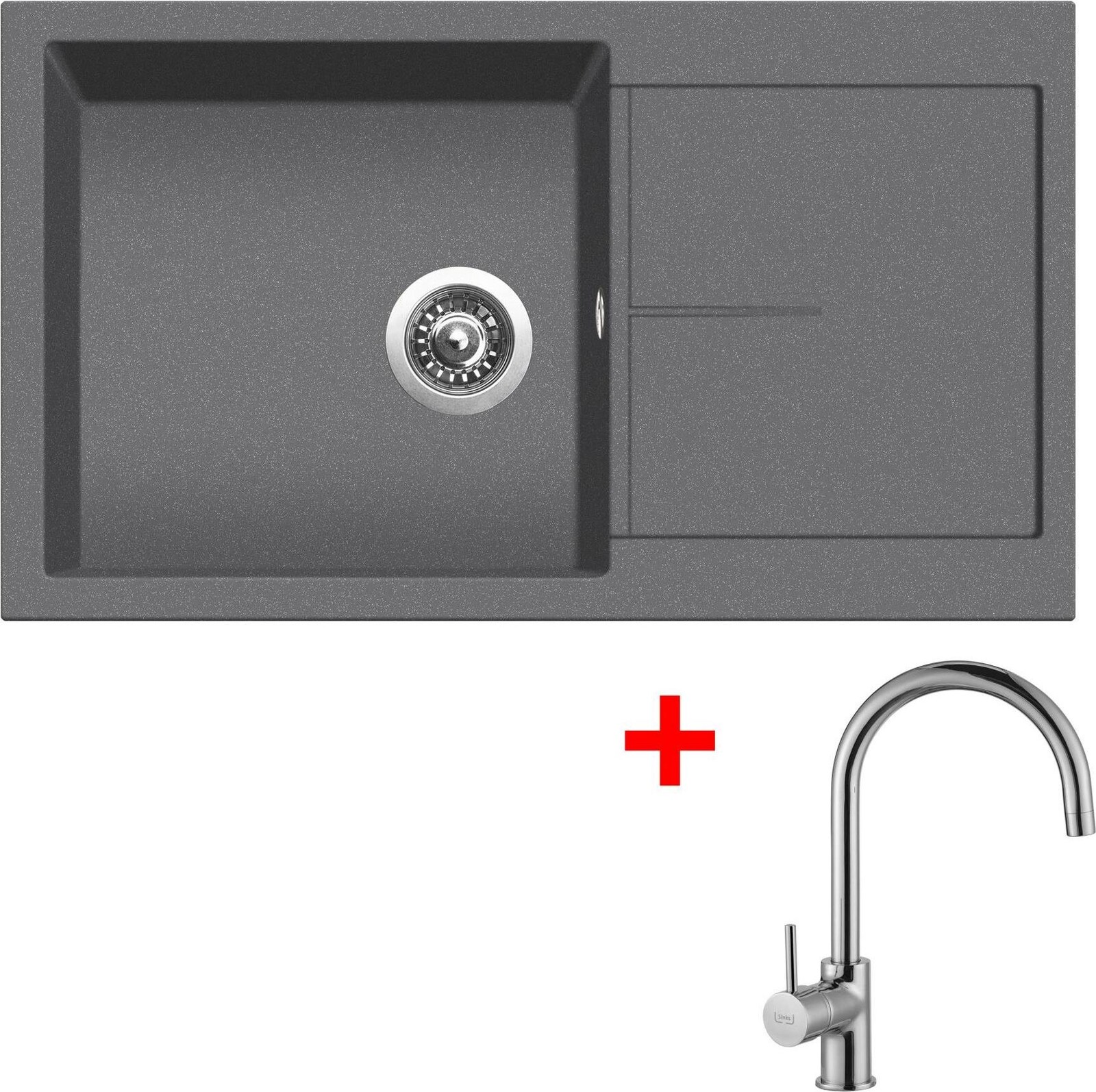 Sinks Infinity 860 Titanium + Vitalia