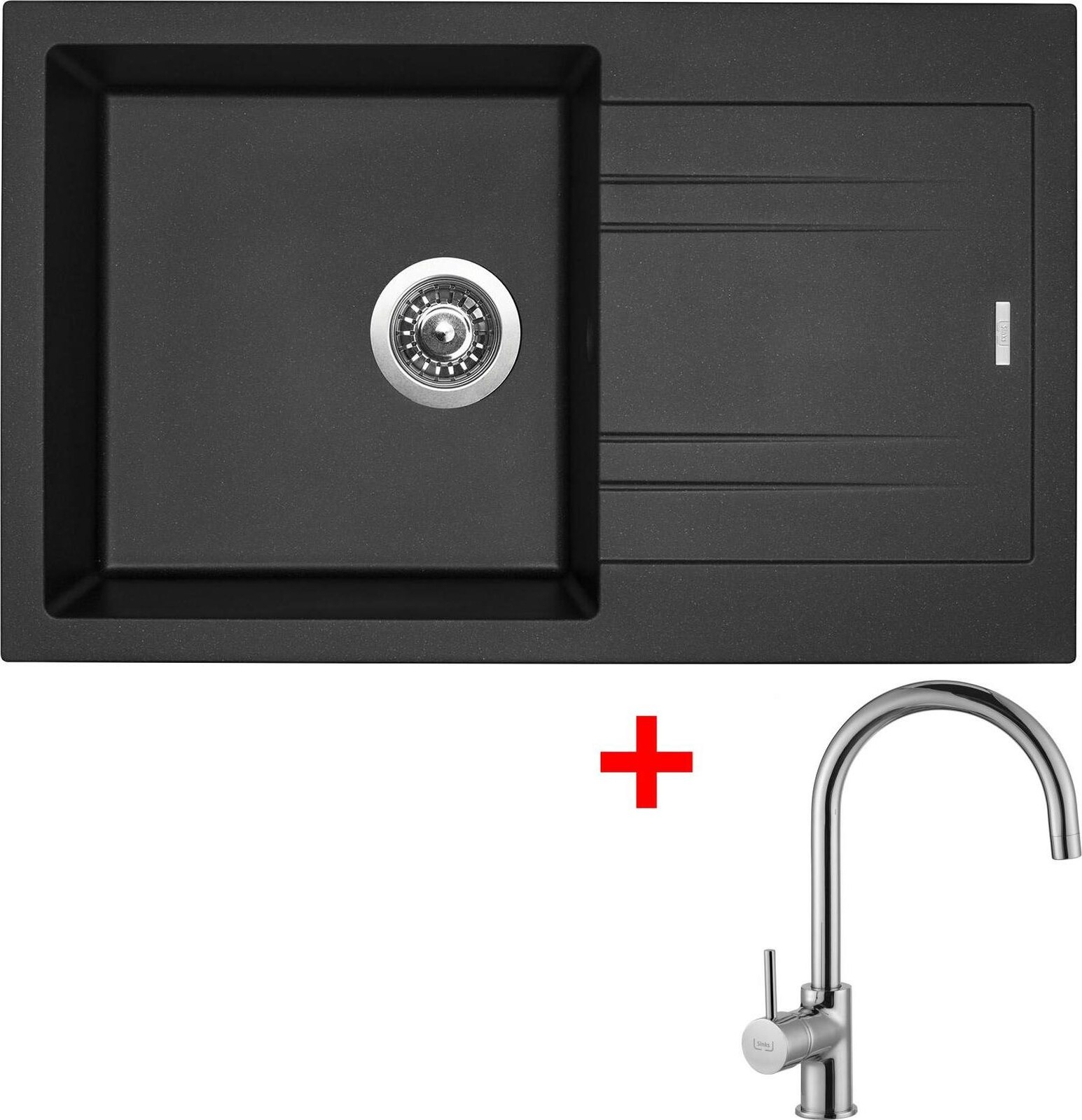 Sinks Linea 780 Metalblack + Vitalia
