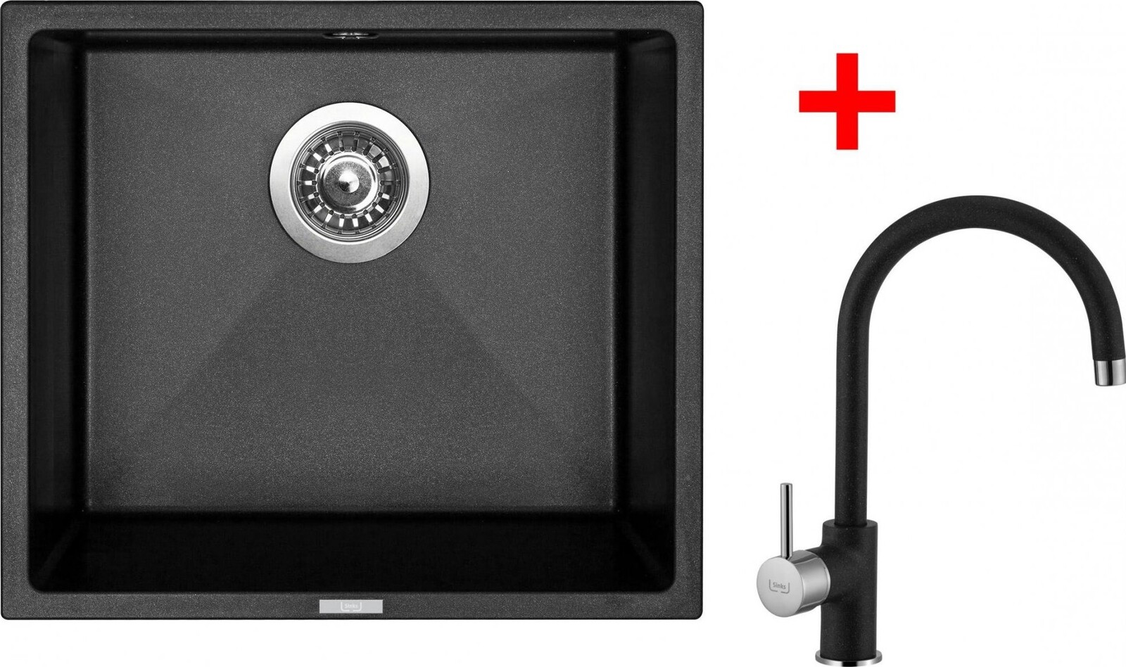 Sinks Frame 457 Metalblack + Vitalia GR