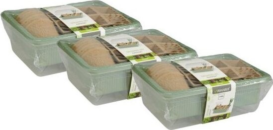 Igotrend Minipařeniště - ochranný poklop na rostliny, 20 × 14,5 × 6 cm, set 3 ks