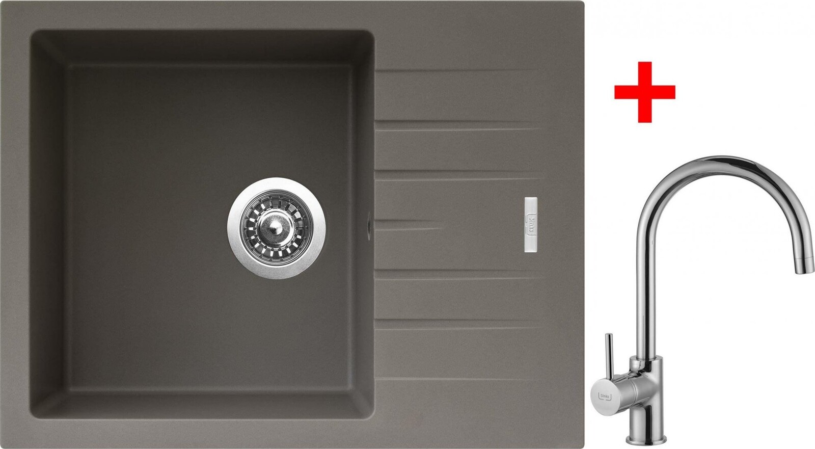 Sinks Perfecto 650 Truffle + Vitalia