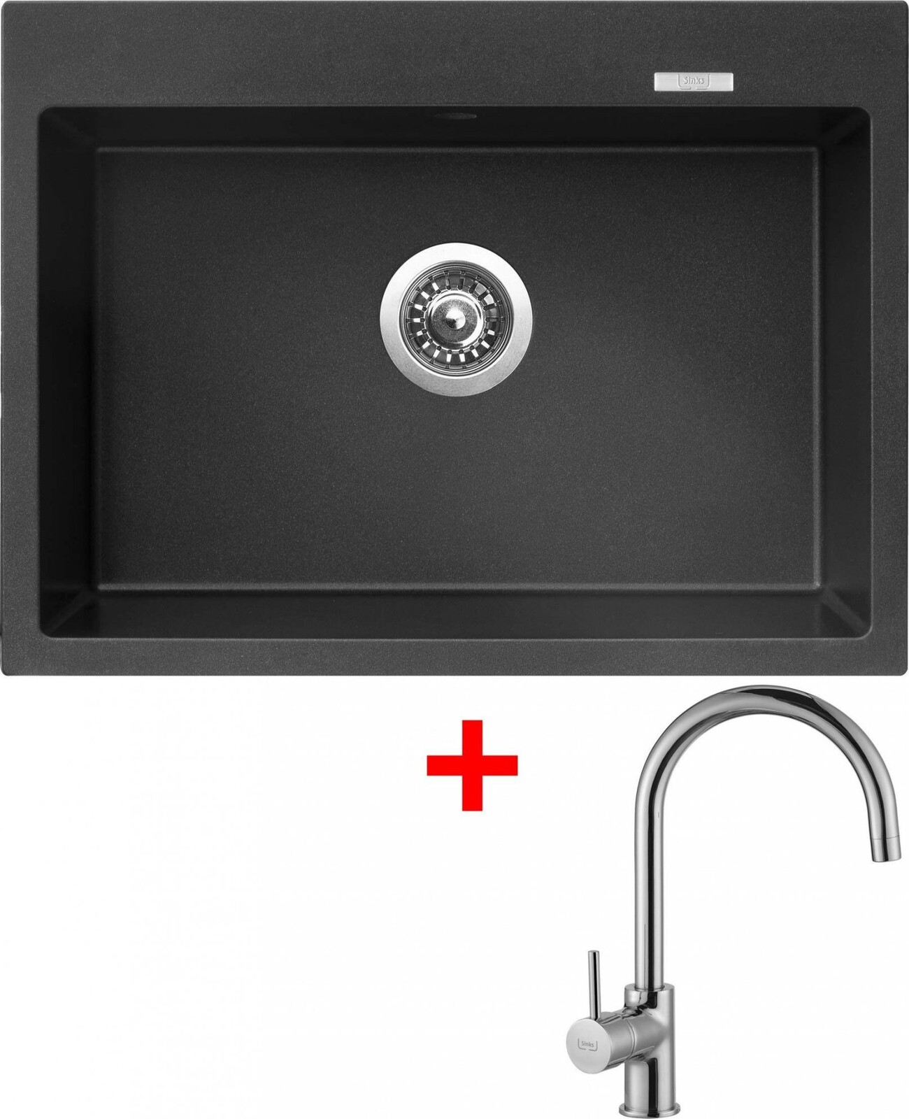 Sinks Maximo 680 Metalblack + Vitalia