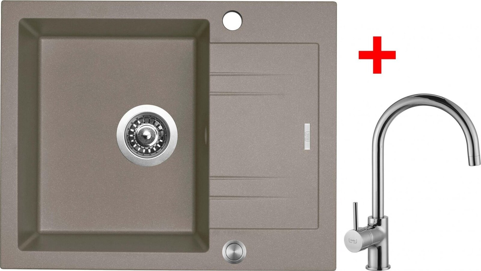 Sinks Linea 600 XC Truffle + Vitalia