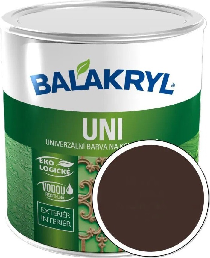 PPG Balakryl Uni Satin 8017, 0,7 kg, čokoládová hnědá