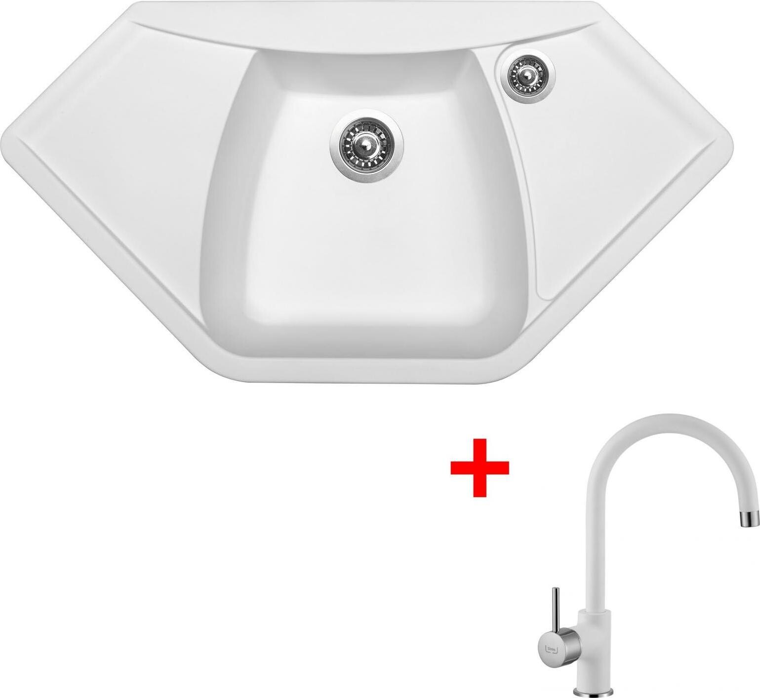 Sinks Naiky 980 Milk + Vitalia GR