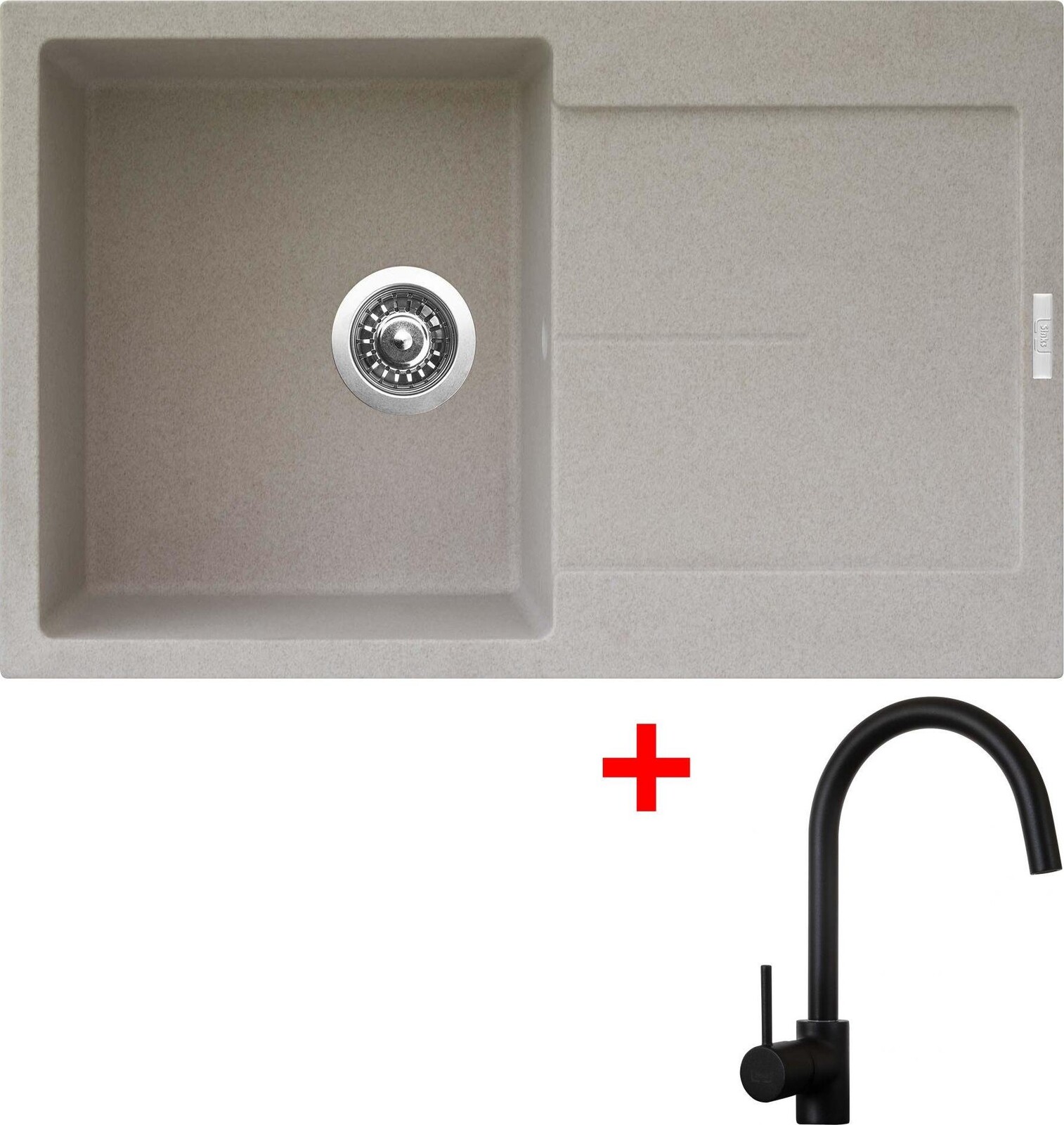 Sinks Ultima 790 Avena + Vitalia, čierna, matná
