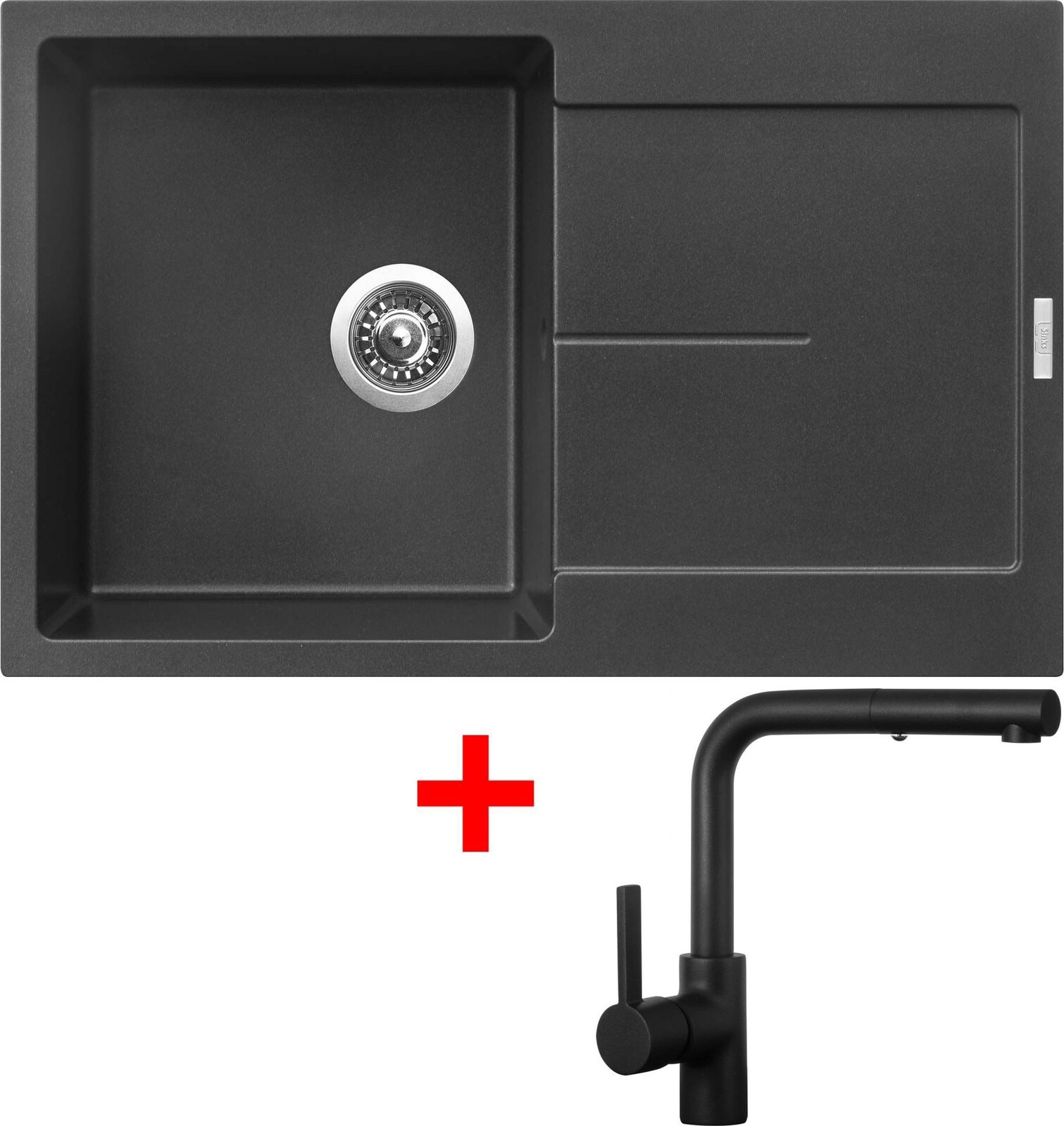 Sinks Ultima 790 Metalblack + Enigma S čierny matný