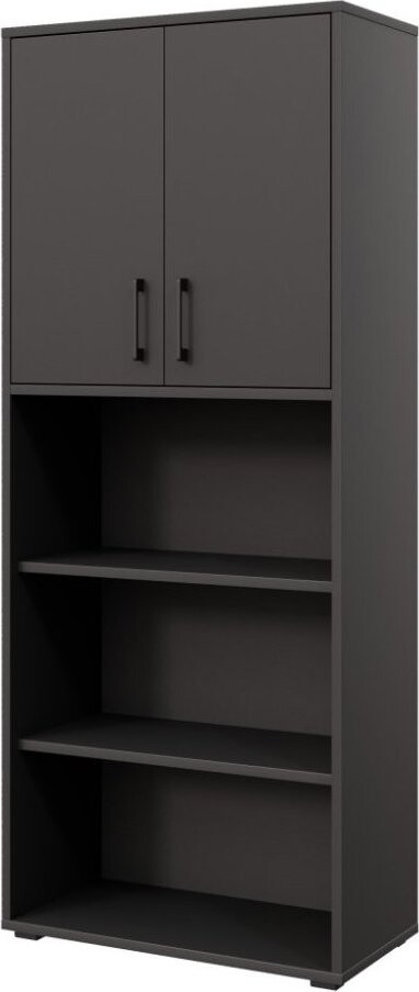 Nejlevnější nábytek Nejby Gianni Premium s dvířky typ 2, korpus: antracit, dvířka: antracit