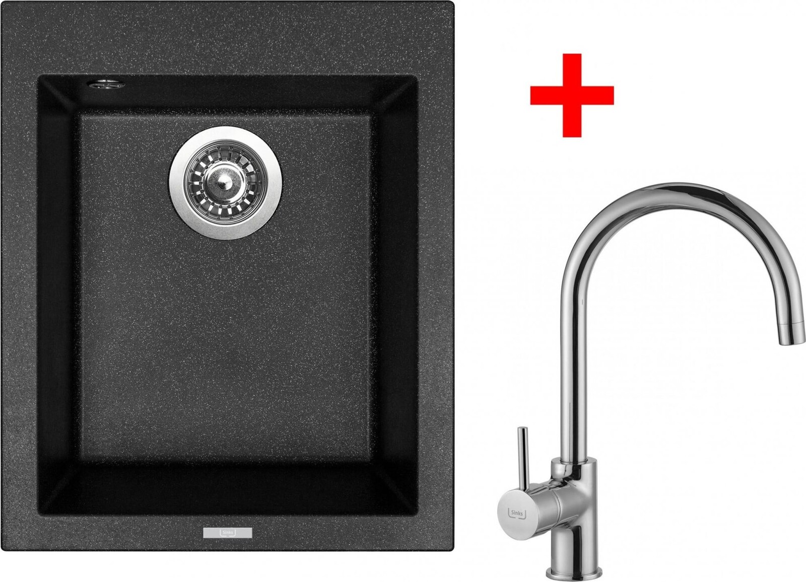 Sinks Cube 410 Granblack + Vitalia