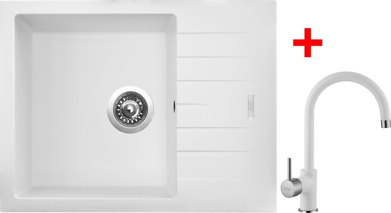 Sinks Perfecto 650 Milk + Vitalia GR