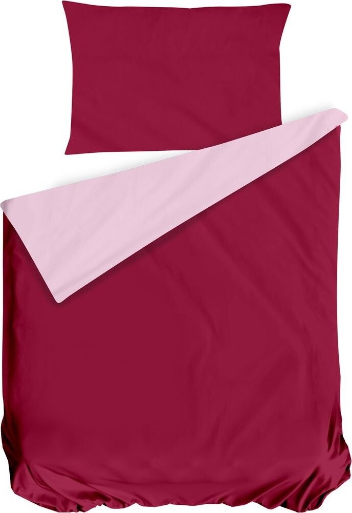 Gipetex bavlnené obliečky Doubleface vínovo-ružové 140 × 220/70 × 90 cm
