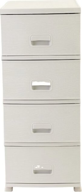 Mega Plast Komoda Natura 44 × 37 × 90,5 cm, sv. šedá