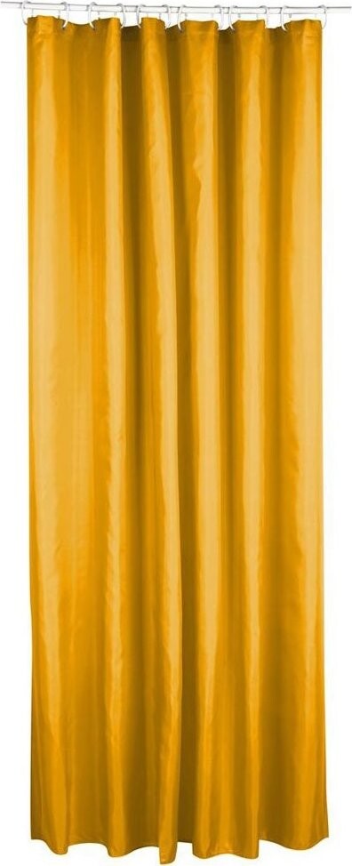 5five Simply Smart Polyesterový sprchový závěs, hořčicový, 180 × 200 cm