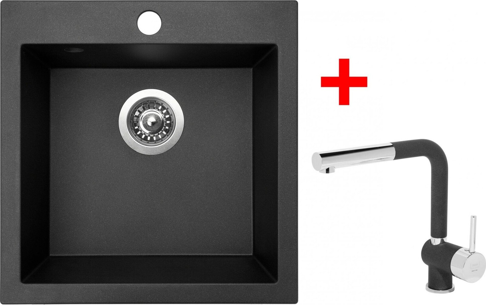 Sinks Viva 455 Metalblack + Mix 3 P GR