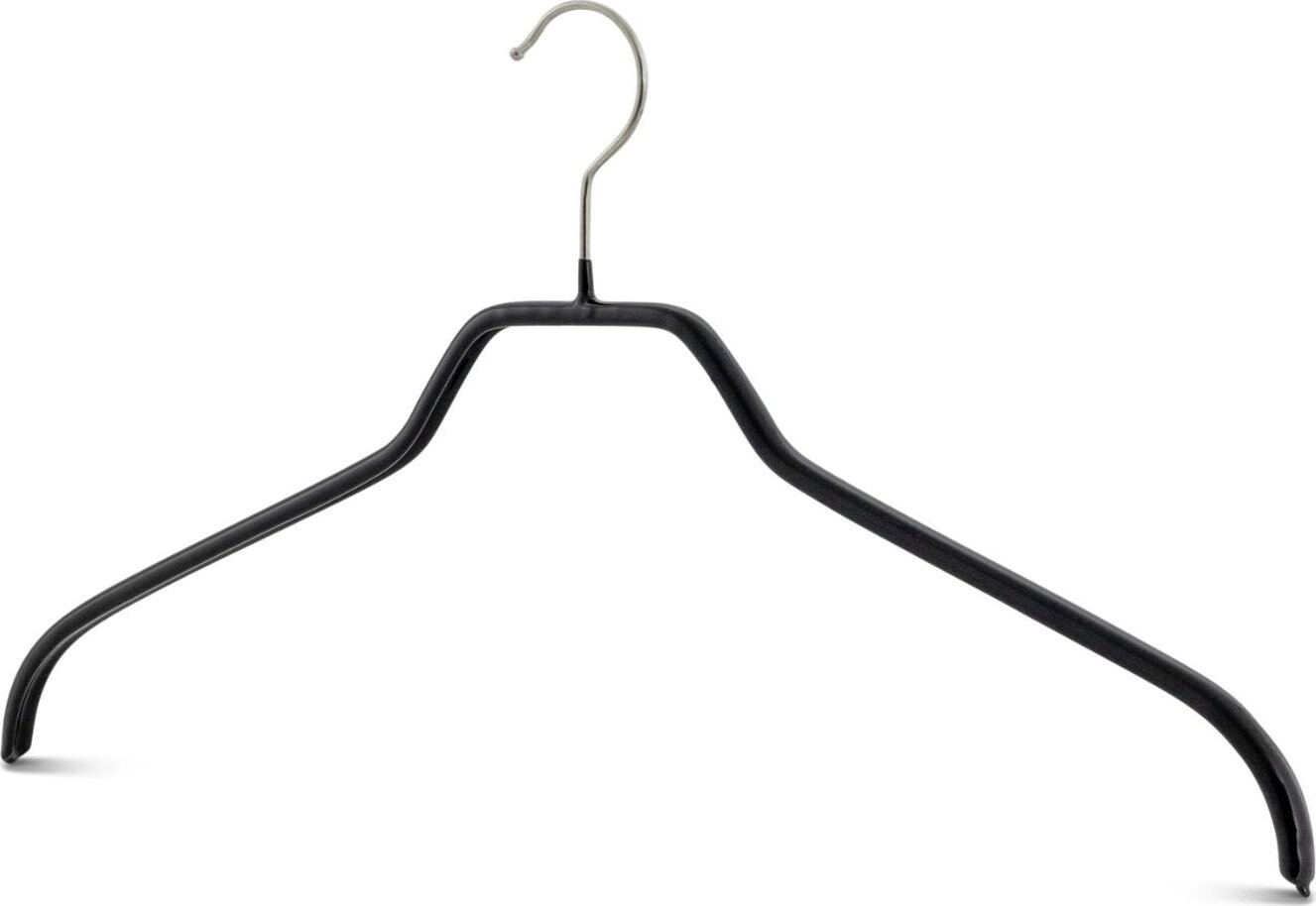 MAWA Kovové protišmykové ergonomické ramienko Silhouette 45 cm, 10 ks