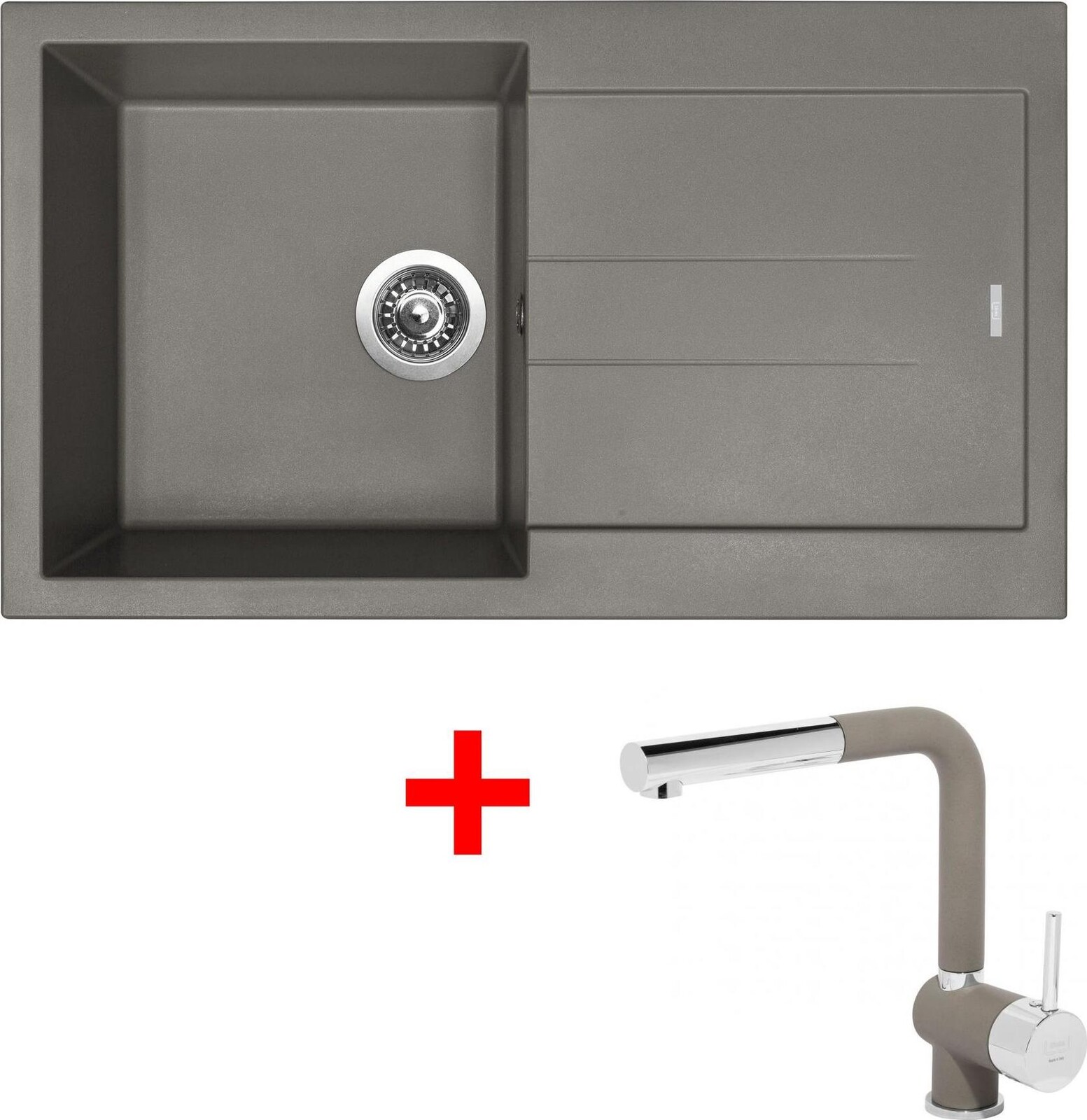 Sinks Amanda 860 Truffle + Mix 3 P GR