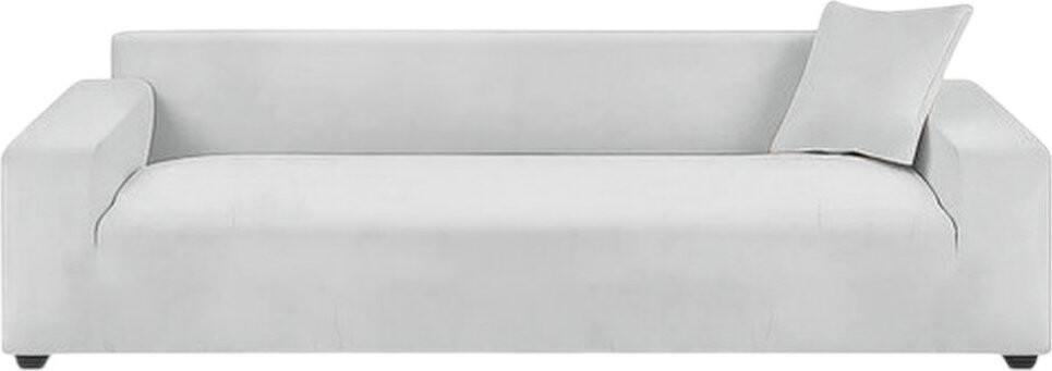 Ruhhy 26182 Elastický potah na rohovou pohovku 190-230 cm, polštář 45 x 45 cm, světle šedý