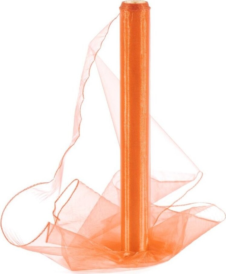 Vikpap Organza 40 cm/10y tmavě oranžová