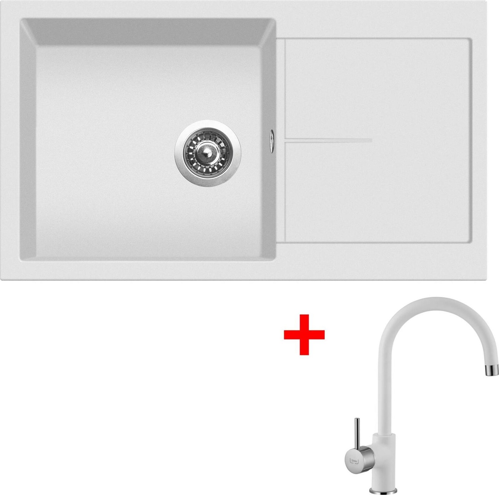Sinks Infinity 860 Milk + Vitalia GR