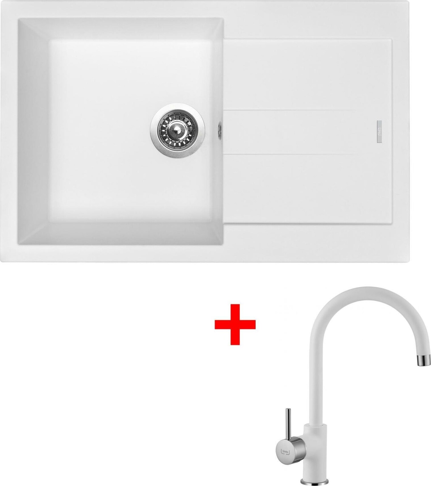 Sinks Amanda 780 Milk + Vitalia GR