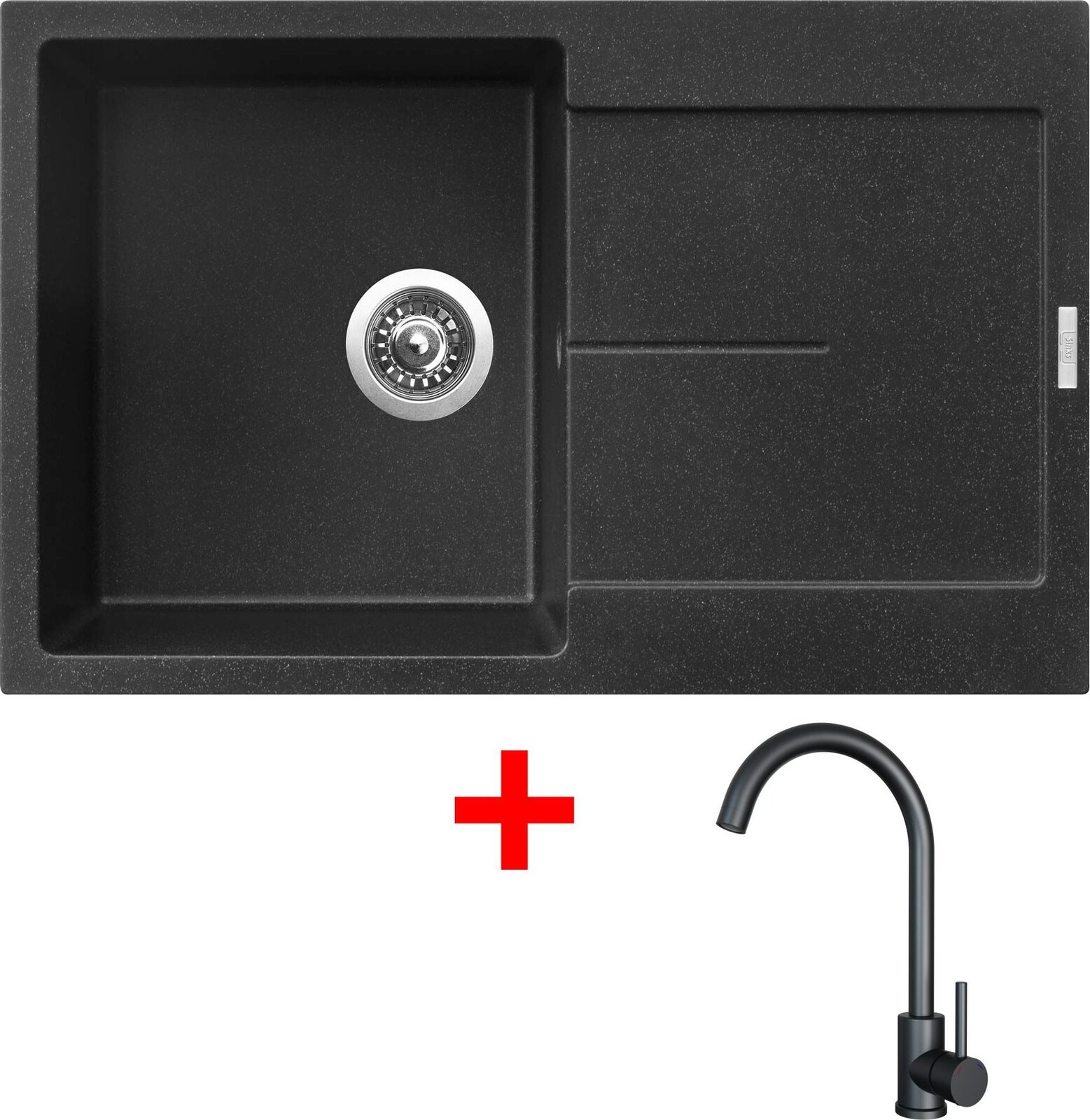 Sinks Ultima 790 Granblack + Arco čierny matný