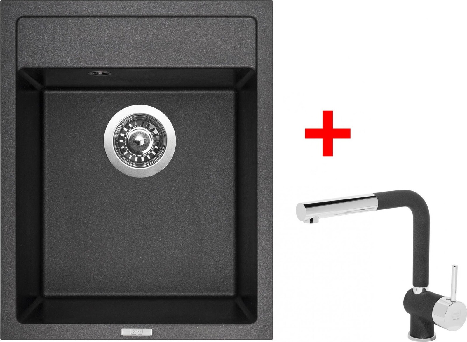Sinks Classic 400 Metalblack + Mix 3 P GR