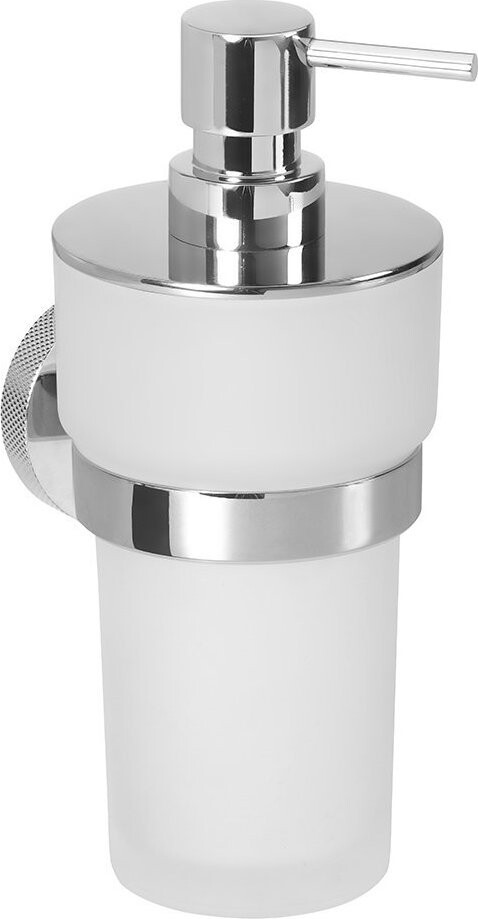 SAPHO Larissa Dávkovač mýdla 250 ml, mléčné sklo, chrom WS019