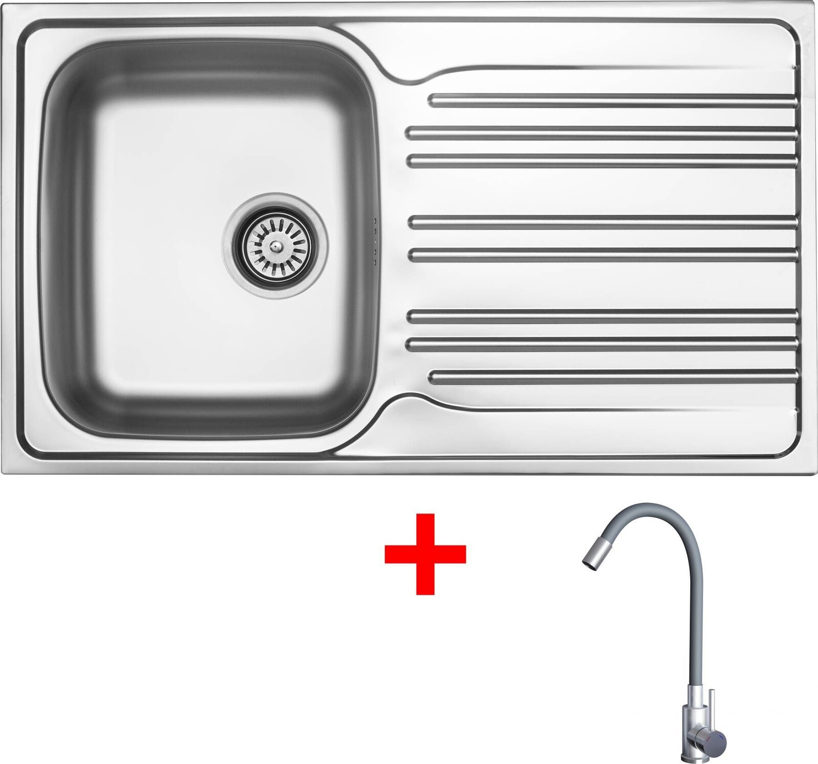 Sinks Star 860 + Elasta nerez/šedý