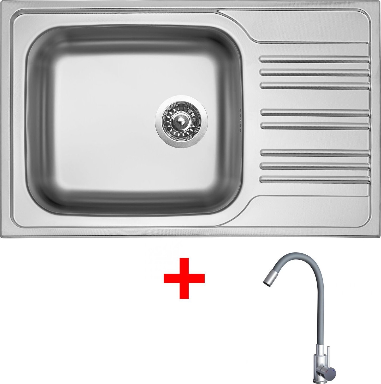 Sinks Star 780 XXL + Elasta nerez/šedý